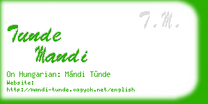 tunde mandi business card