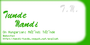 tunde mandi business card